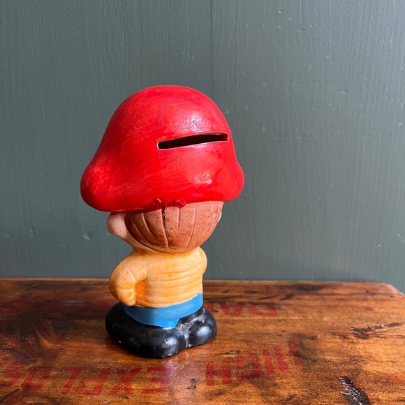 Vintage Mini Ceramic Pirate Piggy Bank - Picture 6 of 7